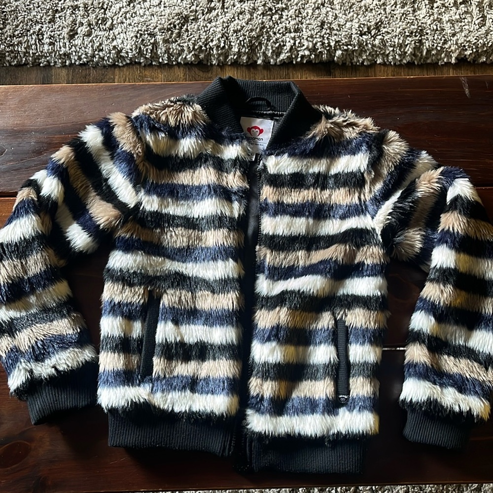 Appaman faux fur bomber style jacket